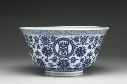 цзиндэчжэнь, чаша эпохи Цин, коллекция Гугун, Пекин