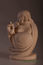 Tea pet # 533 "Laughing Buddha", wood carving