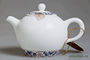 Teaset  # 758 "Ornament", porcelain (teapot, 8 cups, gaiwan, pitcher)