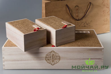 Подарочная коробка из дерева коробка пакет 2 деревянных бокса