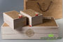 Подарочная коробка из дерева (коробка, пакет, 2 деревянных бокса)