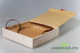 Подарочная коробка из дерева "Пуэр" коробка пакет вставка под блин 357-400 гр