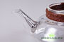 Tea kettle with metal sieve (spring) # 12, glass, 230 ml