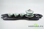 Taiwanese ceremonial tea tray (hand made in Siberia)  # 4 49x13x2 cm 