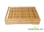 Tea tray, # 188, bamboo, 40x40x7 cm.