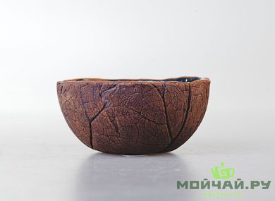 Чашка # 2077, глина, ручная работа, 110 мл.