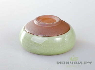 Набор посуды # 801 керамика глазурь «колотый лед» чайник 150 мл 6 чашек по 50 мл