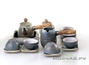 Набор посуды # 840, глина (чайник, чахай, 6 чашек, чайный пруд, чайница, подставка)
