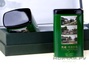 Подарочная упаковка зеленая (коробка, две жестяные баночки)