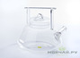 Teapot with a vertical handle 1500 ml, refractory glass.