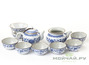 Набор посуды # 880,  глазурированная глина (чайник, чахай, сито, 6 чашек)
