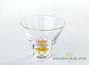 Cup # 4359, glass, gilding, 80 ml.