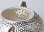 Набор чайник и две пиалы # 18252, фарфор, оборачивание серебром