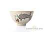 Cup # 18300, ceramic, wood firing, hand painting, 78 ml.