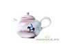 Teapot # 18609, porcelain, handmade painting, 142 ml.