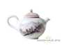 Чайник # 18602, фарфор, ручная роспись, 128 мл.