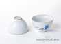 Teaset # 19307, ceramic (teaboat 52 ml., teamesh, gaiwan 186 ml.,  six cups 86 ml., pitcher 244 ml.)