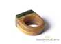 Ring (Rowan / Sayan pebble jade) # 20528, wood/ston