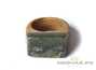 Ring (Rowan / Sayan pebble jade) # 20528, wood/ston