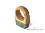 Ring (Rowan / Sayan pebble jade) # 20527, wood/stone