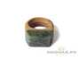 Ring (Rowan / Sayan pebble jade) # 20527, wood/stone