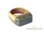 Ring (Rowan / Sayan pebble jade) # 20513, wood/stone