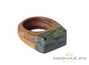 Ring (Rowan / Sayan pebble jade) # 20516, wood/stone
