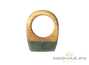 Ring (Rowan / Sayan pebble jade) # 20520, wood/stone