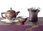 Набор посуды # 20739, керамика (чайник - 190 мл,  шесть пиал - 50 мл, гундаобэй - 130 мл, сито)