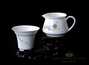 Набор посуды для чайной церемонии  # 21195, фарфор (чайник - 200 мл., гундаобэй - 180 мл., сито., 6 пиал по 50 мл.)