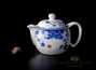 Набор посуды для чайной церемонии # 21200 (чайник - 380 мл., фарфор, 6 пиал по 80 мл., чайный пруд - 1600 мл.)