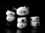 Tea ware set for a tea ceremony # 21222 (teapot - 190 ml., ceramic, 6 cups of 50 ml.)