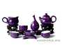 Набор посуды для чайной церемонии # 21226 (чайник - 190 мл, фарфор, гундаобэй - 200 мл, сито, 6 пиал по 40 мл, вазочка)