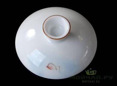 Набор посуды для чайной церемонии # 21247 (гайвань - 110 мл, гундаобэй - 200 мл, 6 пиал по 45 мл, чайное сито)