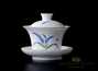 Набор посуды для чайной церемонии # 21242 (гайвань - 110 мл, гундаобэй - 200 мл, 6 пиал по 45 мл, чайное сито)