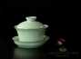 Набор для чайной церемонии # 21326, фарфор (Гайвань - 100 мл., 6 пиал - 64 мл., Гундаобэй - 154 мл., Сито)