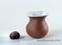 Vessel for mate (kalabas) # 22121, clay, 80 ml.
