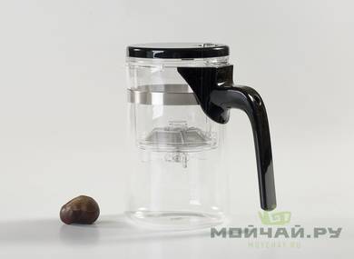 Типот (гунфу чайник) " Мойчай.ру " # 22866, пластик/стекло, 500 мл.
