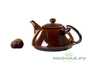 Набор посуды для чайной церемонии # 22974, керамика/стекло из 9 предметов (шесть пиал по 60 мл., сито, чайник 215 мл., гундаобэй 275 мл.)