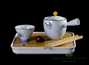 Дорожный набор для чайной церемонии # 23167: чайник 180 мл, четыре пиалы по 48 мл, чайница, чайная доска, щипцы, чайное полотенце, сумка для транспортировки набора.