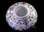 Набор посуды для чайной церемонии из 10 предметов # 23354, фарфор: чайный пруд 140 мл, гундаобэй 175 мл, гайвань 175 мл, пиала 80 мл, сито