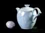 Набор посуды для чайной церемонии из 10 предметов # 23386, фарфор: чайник 230 мл, гундаобэй 180 мл, сито, вазочка, 6 пиал по 60 мл.