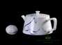 Набор посуды для чайной церемонии из 9 предметов # 23429, фарфор: чайник 220 мл, гундаобэй 240 мл, сито, 6 пиал по 70 мл.