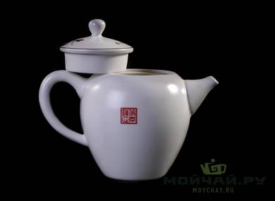Набор посуды для чайной церемонии из 9 предметов # 23474 фарфор: чайник 260 мл гундаобэй 220 мл сито 6 пиал по 65 мл