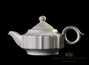 Набор посуды для чайной церемонии из 10 предметов # 23554, керамика: чайный пруд 120 мл, гундаобэй 180 мл, чайник 180 мл, сито, 6 пиал с блюдцем 50 мл.