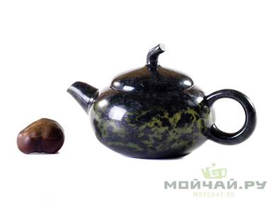 Чайник из тайваньского нефрита мо юй # 23866 камень 150 мл