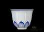 Tea set (10 items) # 24051, porcelain: gaiwan 125 ml, teaboat 150 ml, six cups by 30 ml, teamesh