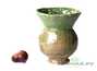 Vessel for mate (kalabas) # 24424, ceramic