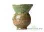 Vessel for mate (kalabas) # 24425, ceramic