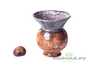 Vessel for mate (kalabas) # 24419, ceramic
